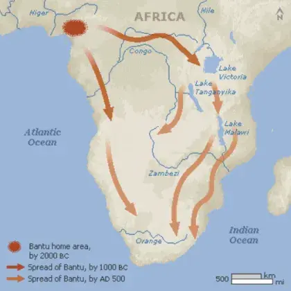 Man sieht eine Karte von Afrika.