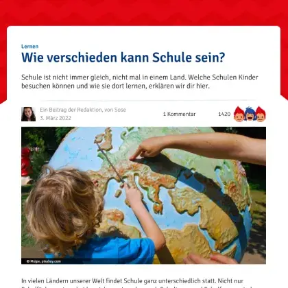 Screenshot Artikel